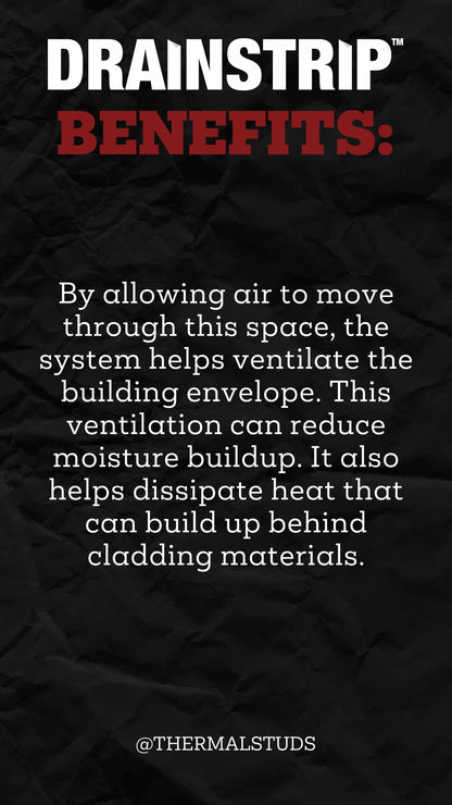 DRAINSTRIP - Advanced Rainscreen Solution